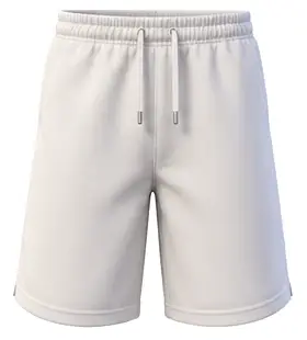 Off-white drawstring shorts, front