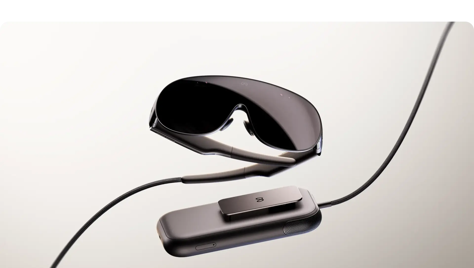 Meta VR Glasses and its tethered compute puck, shown as context for Quest 4 reporting; not a Quest 4 image