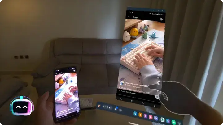 Spatial Phone : Mirror & Control